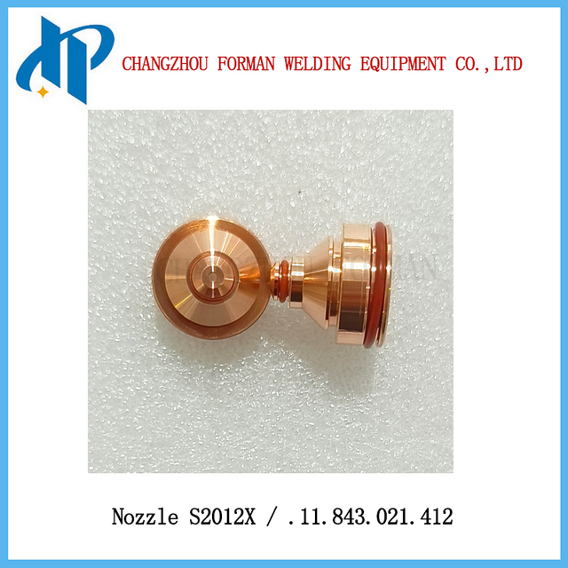 Kjellberg 플라즈마 절단 토치 소모품용 S2012X 노즐 .11.843.021.412 