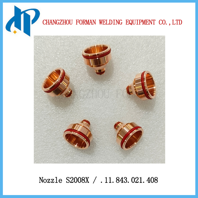 S2008X 노즐 .11.843.021.408Kjellberg 플라즈마 절단 토치 소모품용 