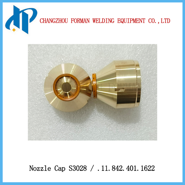 Kjellberg 플라즈마 절단 토치 소모품용 노즐 캡 S3028 고정 캡 .11.842.401.1622 
