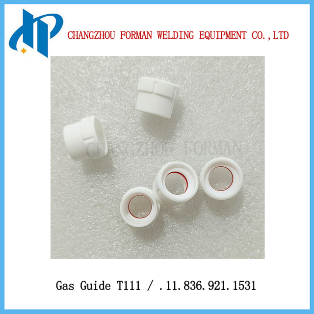 Kjellberg 플라즈마 절단 토치 소모품 교체용 소용돌이 링 T111 가스 가이드 .11.836.921.1531