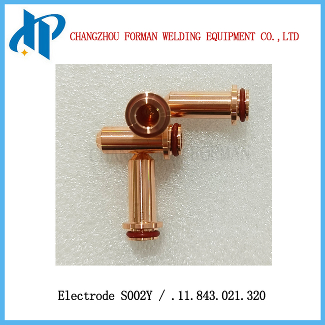 Kjellberg 플라즈마 절단 토치 소모품용 전극 S002Y 음극 .11.843.021.320 