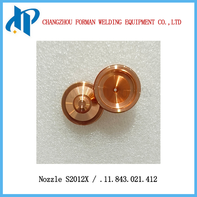 Kjellberg 플라즈마 절단 토치 소모품용 S2012X 노즐 .11.843.021.412 