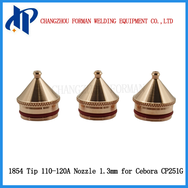 Đầu phun 1854 d&agrave;nh cho vật tư mỏ cắt plasma Cbora Cp251G 110-120A &Oslash; 1.2mm