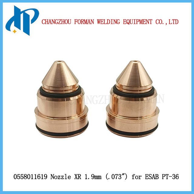 0558011619 ノズル XR 1.9mm (.073') Esab PT36 プラズマ切断トーチ消耗品用