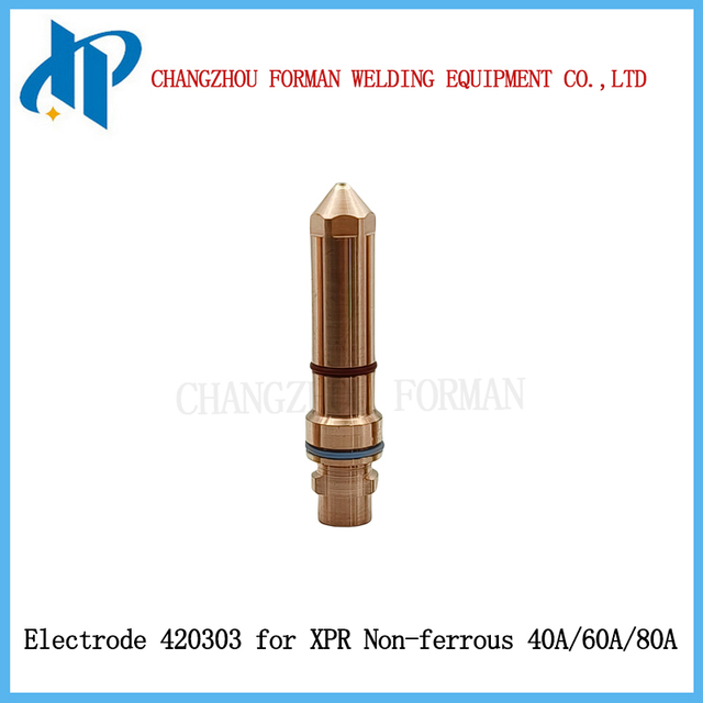 Electrodo 420303 para soldadura fuerte, consumibles de antorcha de corte por Plasma no ferrosos XPR, 40A/60A/80A, compatible con 420288, 420291, 420314, 420323