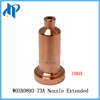 W03X0893-72A فوهة البلازما ممتدة 80A طرف مناسب لشعلة لينكولن الكهربائية LC105 / LC105m