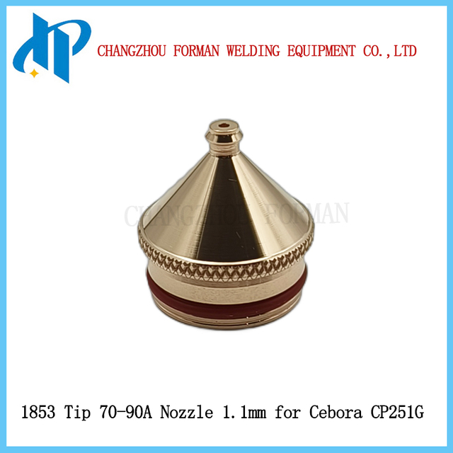 Đầu phun 1853 d&agrave;nh cho vật tư mỏ cắt plasma Cbora Cp251G 70-90A &Oslash; 1.1mm