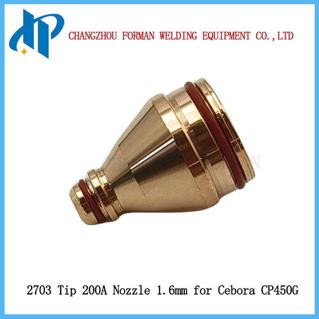 Đầu phun 2703 d&agrave;nh cho vật tư mỏ h&agrave;n plasma Cep450g 200A &Oslash; 1.6mm