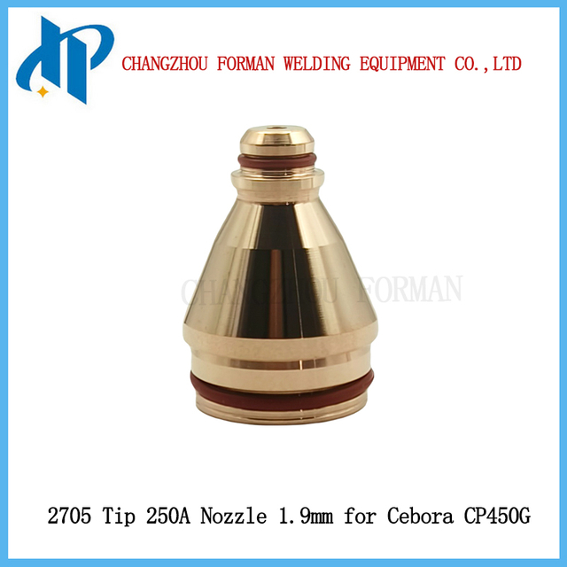 Đầu phun 2705 d&agrave;nh cho vật tư mỏ cắt plasma Cep450g 250A &Oslash; 1.9mm